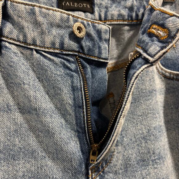 TALBOTS high waist straight ankle jeans, Newport Wash, light wash Size, 8 - Picture 5 of 11